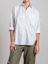 Marvin Shirt in Light Blue Stripe