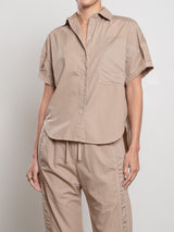 Rowe Shirt in Paperweight Cotton - Putty