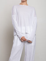 Cruz Tee in Tissue Jersey - White