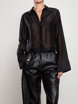 Monty Shirt in Gossamer - Black