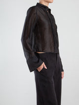 Monty Shirt in Gossamer - Black