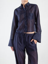 Monty Shirt in Gossamer - Navy