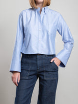 Monty Shirt in Spanish Oxford - Banker Blue