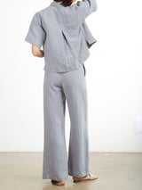 Hepburn Pant in Linen - Slate