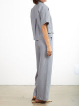 Hepburn Pant in Linen - Slate