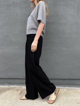 Hepburn Pant in Marfa Twill - Black *Final Sale*