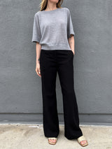 Hepburn Pant in Marfa Twill - Black *Final Sale*