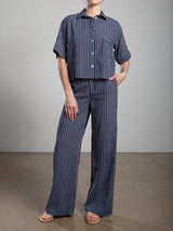 Hepburn Pant in Marina Stripe