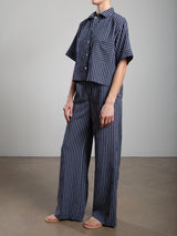 Hepburn Pant in Marina Stripe