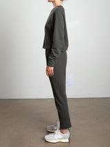 Erika Drop Pant in French Terry - Hunter