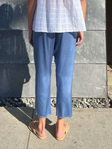 Erika Drop Pant in Vintage Satin - Periwinkle *Final Sale*