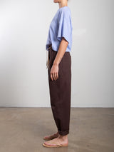 Claire Pant in Cotton Twill - Bittersweet