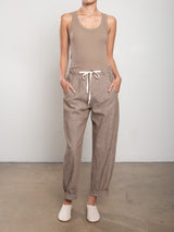 Claire Pant in Linen Twill - Sparrow