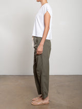 Claire Pant in Paperweight Cotton - Artichoke
