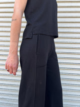 Asher Pant in French Terry - Black