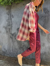 Ainsley Pant in Vintage Satin - Fig *Final Sale*