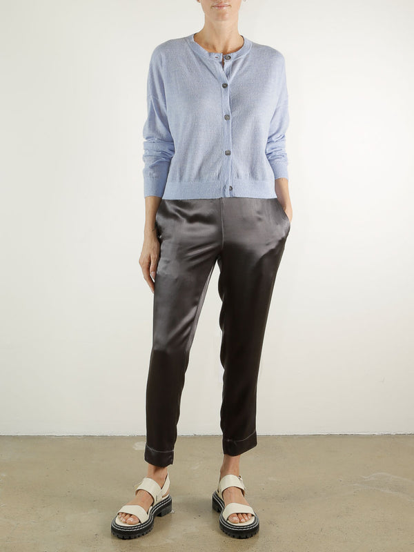 Ainsley Pant in Vintage Satin - Graphite
