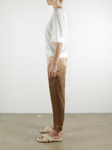 Ainsley Pant in Vintage Satin - Nougat *Final Sale*