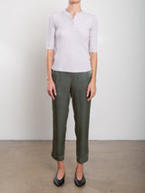 Ainsley Pant in Vintage Satin - Nori