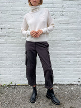 Logan Cargo Pant in Washed Canvas - Carbon *Final Sale*