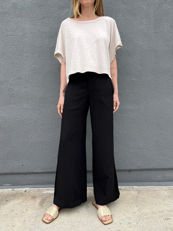 Xyla Pant in Linen - Black