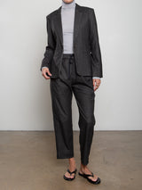 Cyrus Blazer in Cambridge Flannel - Charcoal