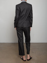 Andy Pant in Cambridge Flannel - Charcoal