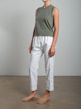 Andy Pant in Washed Canvas - Bone