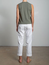 Andy Pant in Washed Canvas - Bone