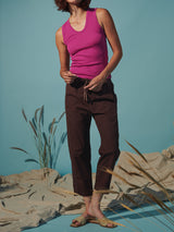 Andy Pant in Paperweight Cotton - Bittersweet