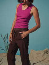 Andy Pant in Paperweight Cotton - Bittersweet