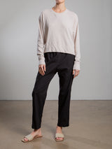 Andy Pant in Paperweight Cotton - Black