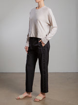 Andy Pant in Paperweight Cotton - Black