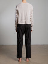 Andy Pant in Paperweight Cotton - Black