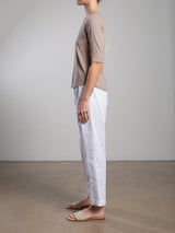 Andy Pant in Paperweight Cotton - White