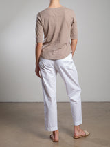 Andy Pant in Paperweight Cotton - White