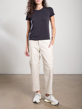 Torrance Pant in Brushed Canvas - Cement
