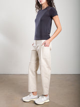 Torrance Pant in Brushed Canvas - Cement