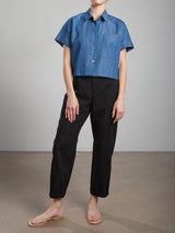Torrance Pant in Washed Canvas - Black