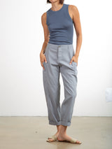 Torrance Pant in Washed Canvas - Slate