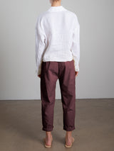 Torrance Pant in Paperweight Cotton - Bittersweet