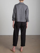 Torrance Pant in Paperweight Cotton - Black