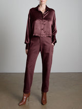 Torrance Pant in Tencel Twill - Bittersweet