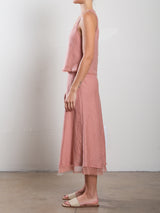 Marysia Skirt in French Linen - Rosette