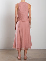 Marysia Skirt in French Linen - Rosette