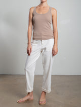 Ellis Pant in Linen Twill - Bone