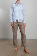 Ellis Pant in Linen Twill - Sparrow