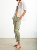 Ellis Pant in Paperweight Cotton - Willow