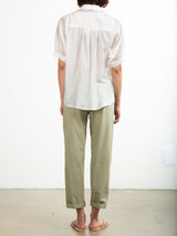 Ellis Pant in Paperweight Cotton - Willow