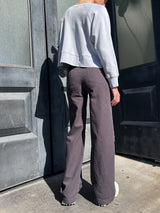 Max Pant in Washed Canvas - Carbon *Final Sale*